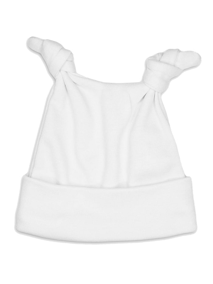 White Double Knotted Premature Baby Hat Hat Little Mouse Baby Clothing & Gifts