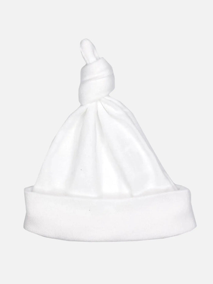 White Knotted Premature Baby Hat Hat Little Mouse Baby Clothing & Gifts