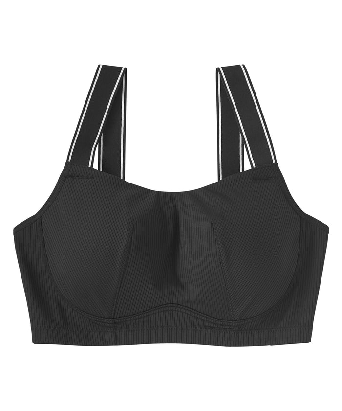 Wireless Ribbed Minimizer Bra (F-G-H Cup)