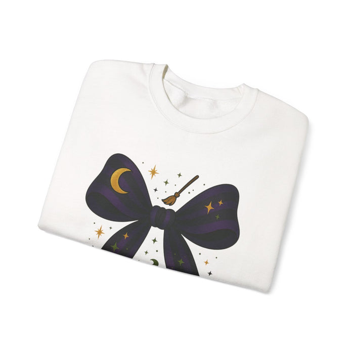 Witchy Bow Halloween Sweatshirt - funny sweatshirt by Cheeky Business