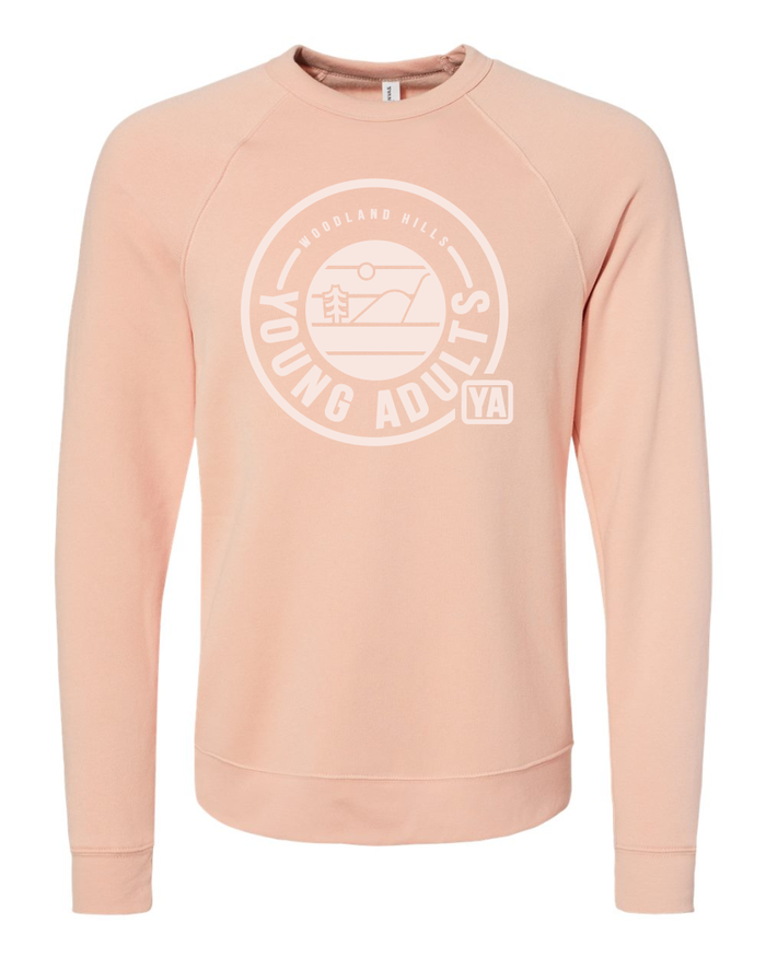 Ya mono peach crewneck sweatshirt