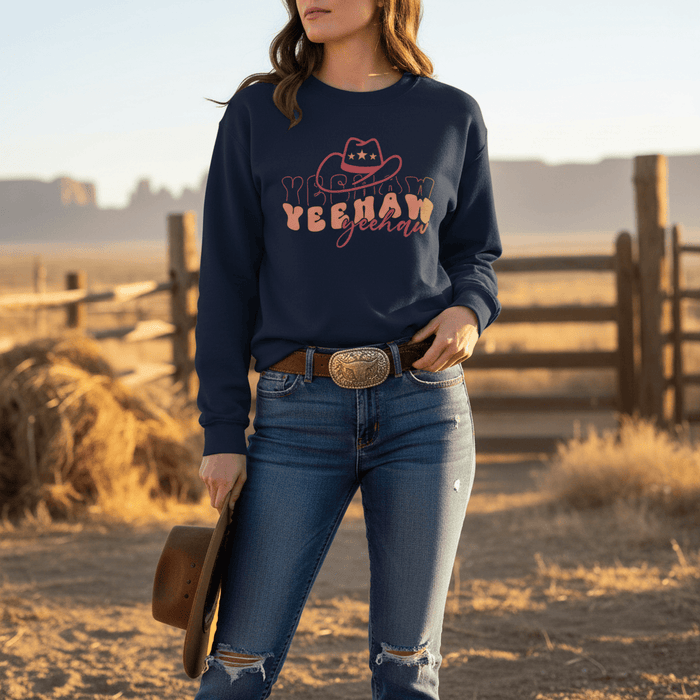 yeehaw western sweatshirt gift idea packaging and presentation