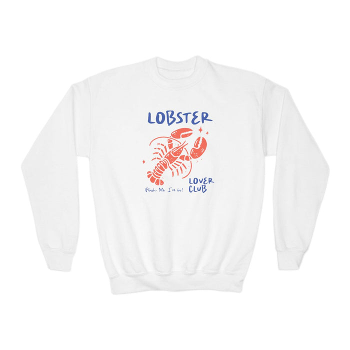 Youth Lobster Crewneck Sweatshirt - funny t-shirt by Cheeky Business