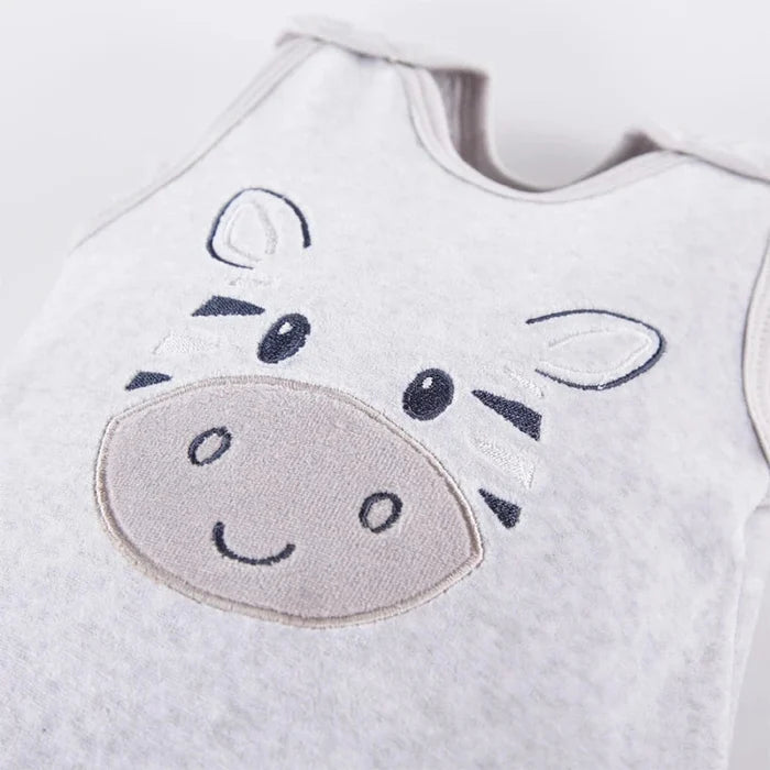Zebra Footed Dungarees and Top Set - Grey Dungaree EEVI