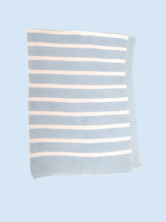Ziggle Baby - Blue and White Stripes Blanket Blanket Ziggle Baby