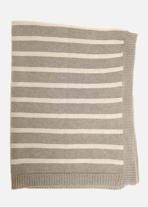 Ziggle Baby - Grey and White Stripes Blanket Blanket Ziggle Baby