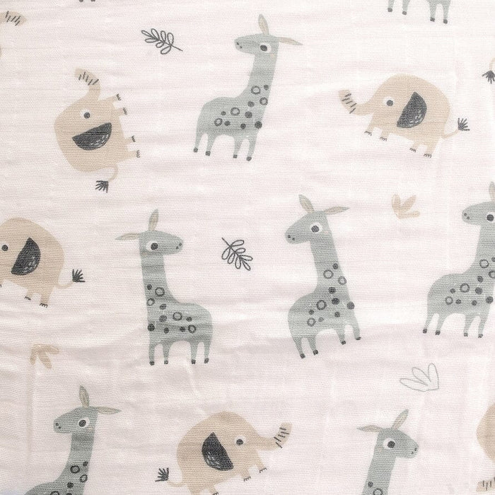 Ziggle Swaddle - Giraffe & Elephant - 120 x 120 cm Ziggle Baby